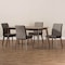 Baxton Studio Kimberly Mid-Century Modern Beige and Brown 5-Piece Dining Set 145-7181-7946 - alternate 4